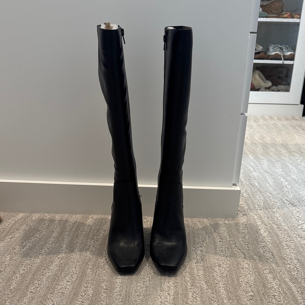 Kelly & Katie Black Over the Knee Boots
